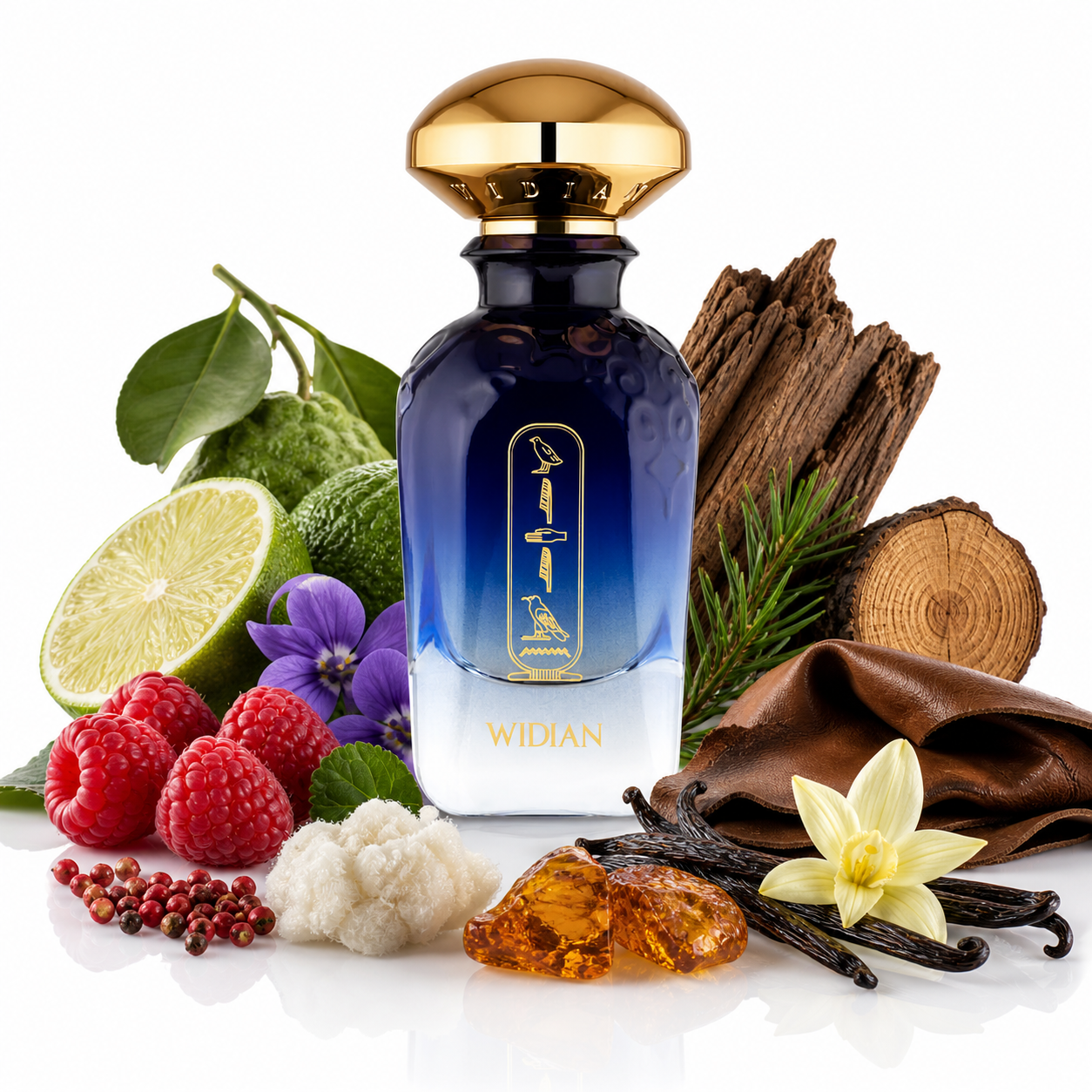 Widian Aswan Duft online kaufen 50ml Premium Parfum mit Moschus Vanille Patchouli

Widian Aswan Parfum bestellen 50ml Extrait hochwertiger Duft fruchtig süß ledrig

Widian Aswan Nischenparfum kaufen 50ml Extrait edler Duft mit Ambrofix Zeder Leder

Widian Aswan 50ml Extrait de Parfum kaufen Luxus Duft mit Himbeere Vanille Moschus