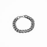 Cuban Link Kette, mit Armband, Kubanisch, Hip Hop, Style , Silver, Edelstahl Kette mit Armand ,  Kubanische Ketten gelten als eines der klassischsten Designs im Herrenschmuck. Perfektes Geschenk für Männer, Jungen, Freund, Ehemann oder zum Geburtstag, Valentinstag, Thanksgiving, Weihnachten usw. [Modische Ergänzung] KRKC&CO kubanische