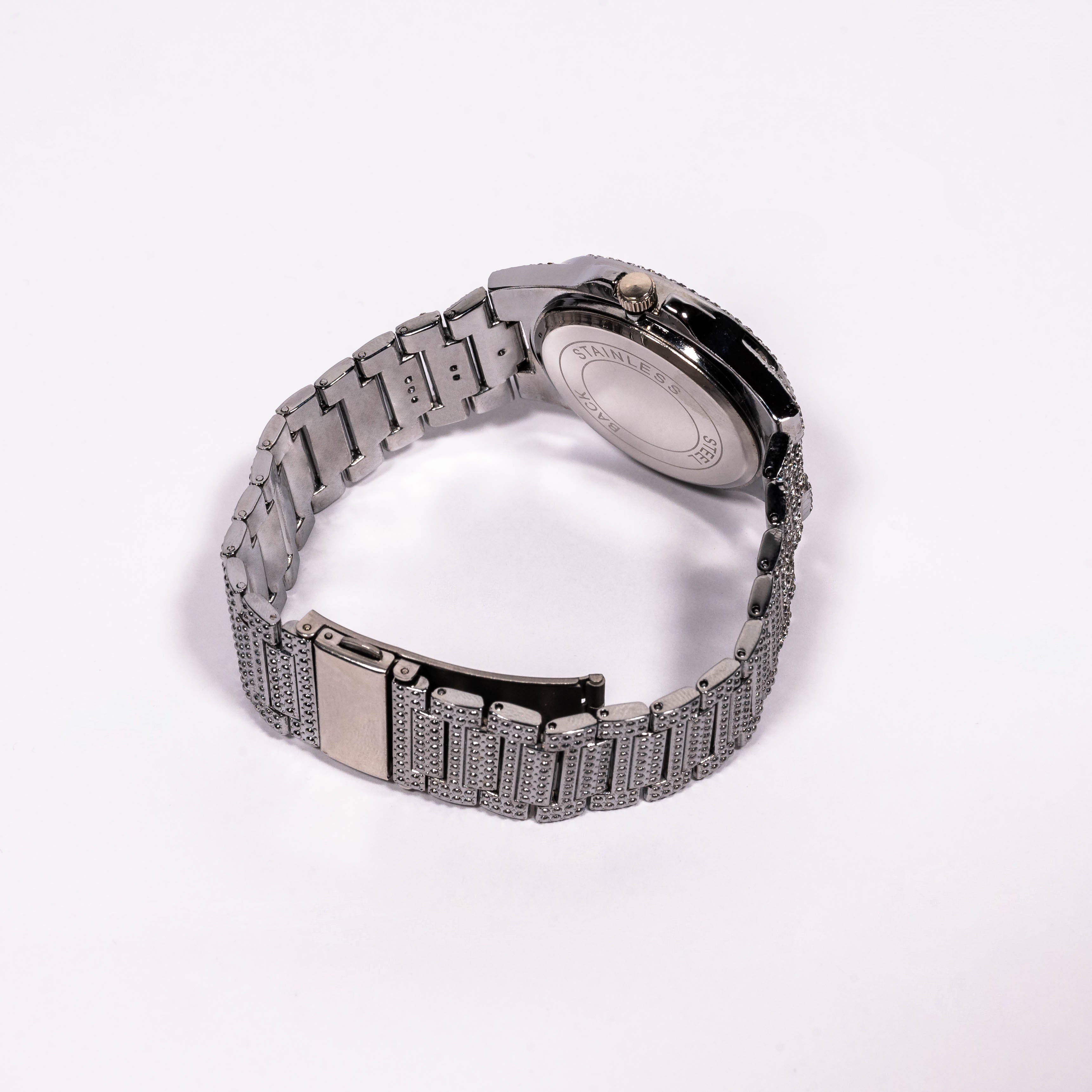 Patek, Philippe, Iced Out, Schmuck, Uhr Bling, Edelstahl, Rapper, Hip, Hop Uhr, Nautilus, Bling Dekoration Art: es funkelt unter dem Licht, ist volle Rhinestone rosafarbene Uhr auf Ihrer Hand sehr schön. Mode-Kleiddamenuhr, es ist bestes Geschenk für Geburtstag, Weihnachten, Valentinstag, Hochzeit, neues Jahr. Strasssteine mit glänzendem Kristalldiamant-Look I Easy Reader Roman Numbers auf dem Zifferblatt ist voll mit Strasssteinen und verfügt über elegante königliche Stunden-,