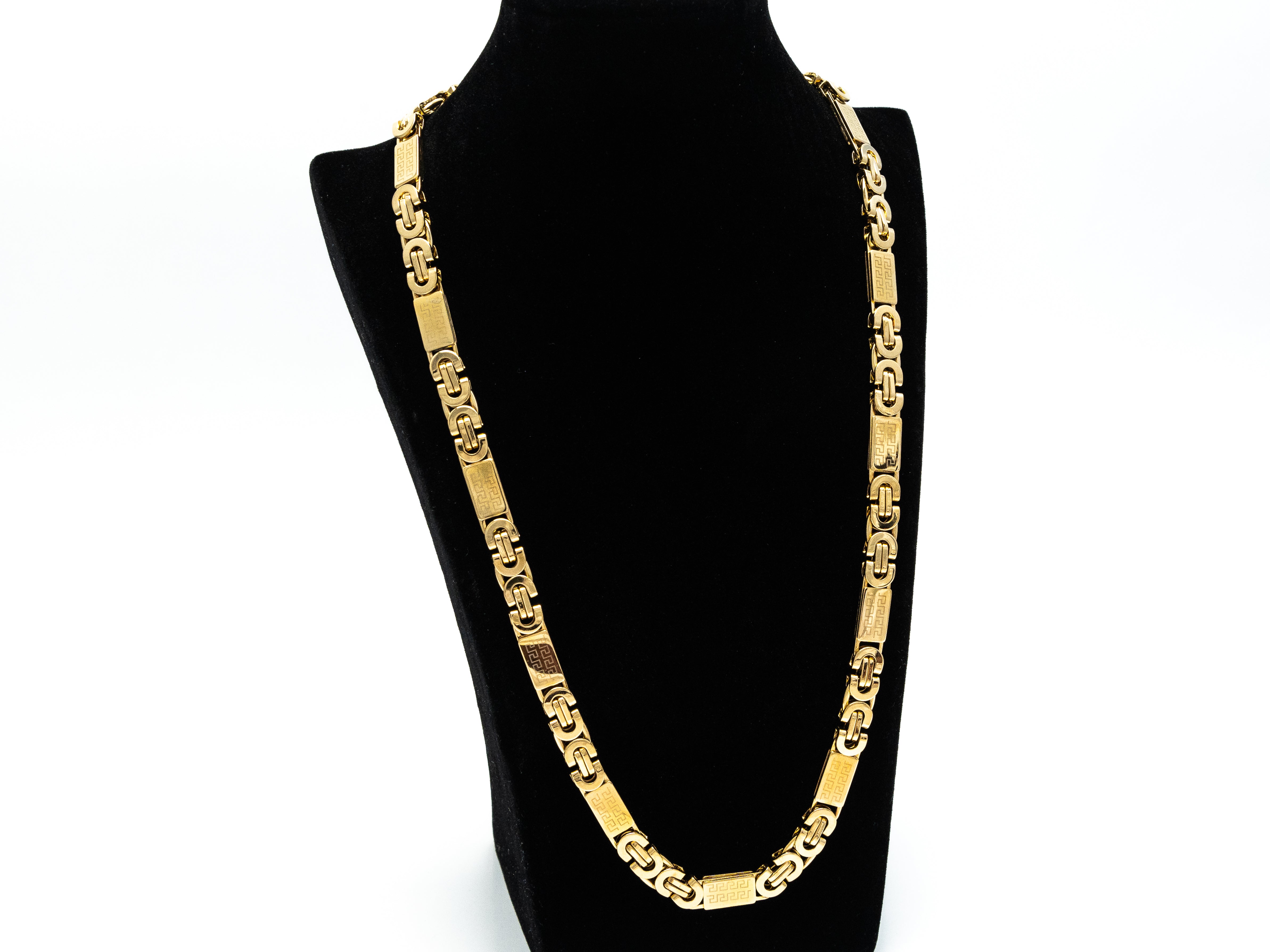 Schmuck Halskette Edelstahl Silber Gold Herrenschmuck Damenschmuck Modisch Trendy Kette Anhänger Hochglanz Glänzend Robust Langlebig Klassisch Zeitlos Stilvoll Eleganz Alltagstauglich, Plattenkette Halskette aus Edelstahl Silberne Plattenkette Goldene Plattenkette Modische Plattenkette Trendige Halskette Hochglanz Plattenkette Robuste Kette Langlebige Halskette Klassische Plattenkette Zeitlose Halskette
