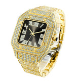 "Cartier Santos Uhr in Iced Out Gold mit grünem Zifferblatt - ein luxuriöses Statement für anspruchsvolle Uhrenliebhaber" "Goldene Cartier Santos Uhr mit grünem Zifferblatt und funkelndem Diamantbesatz - ein Symbol für Eleganz und Stil" "Iced Out Goldene Cartier Santos Uhr mit markantem grünem Zifferblatt - ein Meisterwerk der Uhrmacherkunst" "Cartier Santos Uhr in Iced Out Gold mit grünem Zifferblatt - ein zeitloses Accessoire für stilbewusste Damen und Herren"